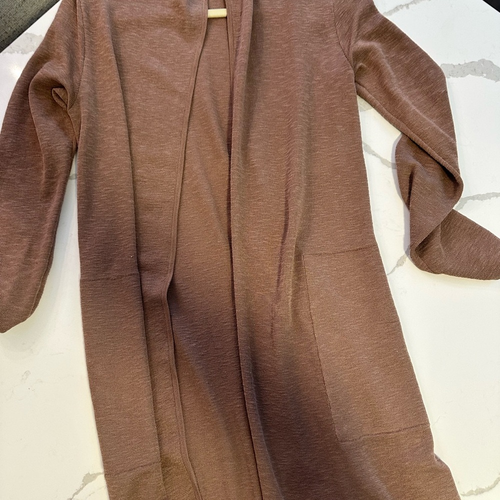 Babaton Taupe Knit Cardigan